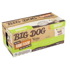Big Dog BARF Turkey Raw Food 3kg 12pk