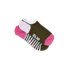 Elm Socks No Show 2pc - Gem
