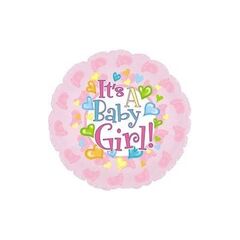 It's A Baby Girl 18inch Foil Balloon