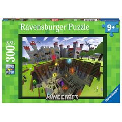 300XXL Piece - Minecraft Cutaway - Jigsaw Puzzle - Ravensburger