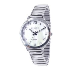 Divine Classic Arabic and MOP Dial Ladies Watch - Silver