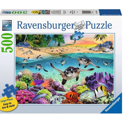 500 Pieces - Race of the Baby Sea Turtles - Ravensburger Jigsaw Puzzle