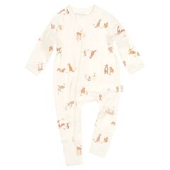Toshi Onesie Long Sleeve Classic Enchanted Forest Feather (0000)