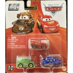 Cars Mini Racers 3-Pack Fabulous Hudson Chick Hicks Lightning McQueen
