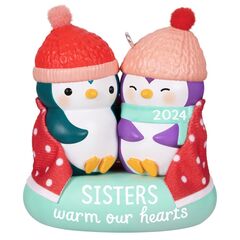 Sisters Warm Our Hearts 2024 Hallmark Keepsake Ornament