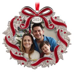 Our Family Christmas 2024 Metal Photo Frame Hallmark Keepsake Ornament