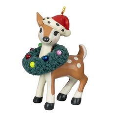 Mini Retro Reindeer Hallmark Keepsake Ornament 1.41''