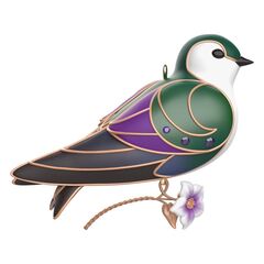 The Beauty of Birds Violet-Green Swallow Hallmark Keepsake Ornament