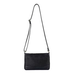 Verona - Weaved Shoulder Bag Black