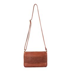 Verona - Weaved Shoulder Bag Cognac