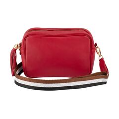 Franco Bonini - Crossbody Bag Wide Strap Red