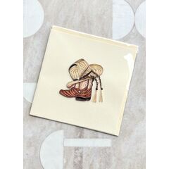 Wild West Paper Quilled Greeting Card
