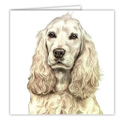 Cocker Spaniel Dog Art Greeting Card