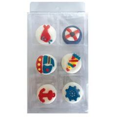 Cake Craft - Nautical Edible Toppers - 6pc
