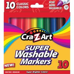 Cra-Z-Art Stationery Super Washable Markers 10 Pieces