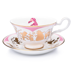 THE ENGLISH LADIES CO - DISNEY PRINCESS | ALICE IN WONDERLAND | CHESHIRE CAT | CUP & SAUCER
