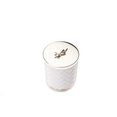CN CANDLE & SCARF WHITE LILY
