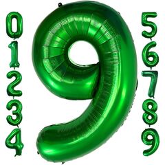 Green Giant Number Foil Balloon (#0)