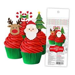 Cake Craft - Christmas Set Wafer Toppers 16pc