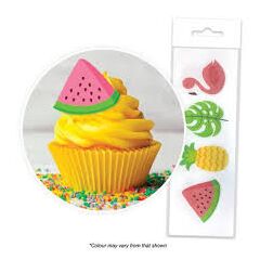 Cake Craft - Tropical Wafer Toppers 16pc
