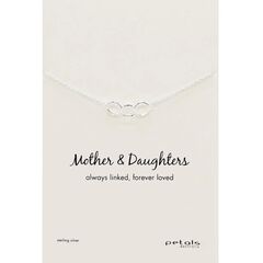 Petals Australia Sterling Silver Mother & Daughters Triple Circles Necklace