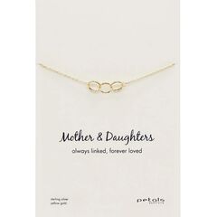 Petals Australia Gold Mother & Daughters Triple Circles Necklace