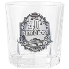 Whisky Glass - 40th (Birthday)