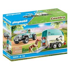 Playmobil Country Car with Pony Trailer