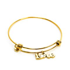 Love You More Gold Bracelet
