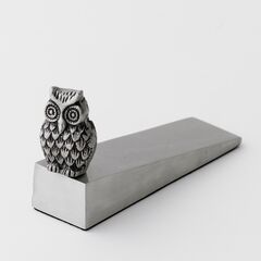 Owl Door Wedge - Silver