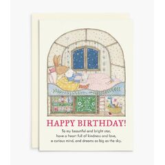 Ruby Red Shoes Birthday Card - Beautiful and Bright Star