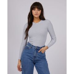 All About Eve Eve Rib Stripe Long Sleeve