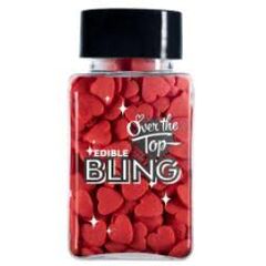 Ott Edible Bling Love Hearts - Red 55g