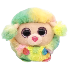 TY PUFFIES RAINBOW - MULTICOLOURED POODLE