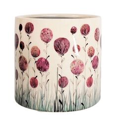 Pot Pink Flower Pink & Natural 12cm