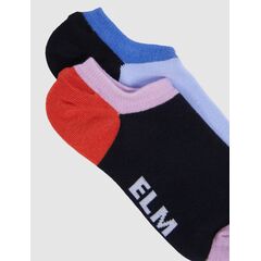 Elm Socks No Show 2pc Block Out