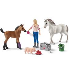 SCHLEICH - Vet Visiting Mare and Foal