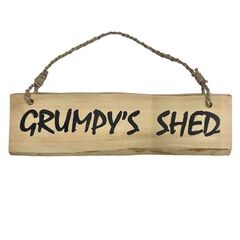 Wooden Sign - Grumpy's Shed