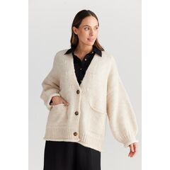 The Shanty Corporation Abrazo Cardigan - Natural (FOREST, S/M)