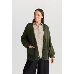 The Shanty Corporation Abrazo Cardigan - Forest (FOREST, S/M)
