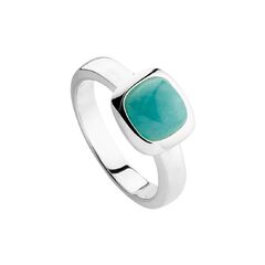 Aura Amazonite Silver Najo Ring