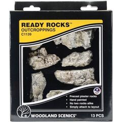 WOODLAND SCENICS READY ROCKS - OUTCROPPINGS