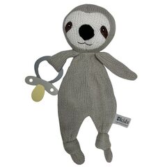 Sloth Knitted Comforter With Dummy Holder