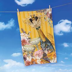 LP TT12 TEA TOWEL - POP THE BUBBLY