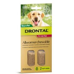 DRONTAL LARGE DOGS 35KG 2 CHEWS