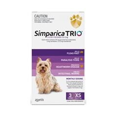 SIMPARICA TRIO DOG 2.6-5 KG 3 PACK