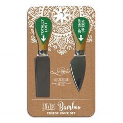 Set Of 2 Cheese Knives - Totally Lost