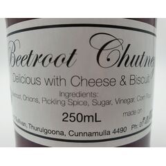 Patrice's Beetroot Chutney Cunnamulla 250ml