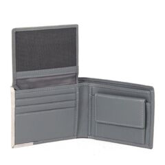 Centreville Grey Mens Leather Wallet