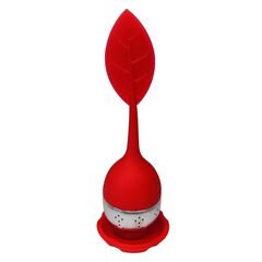 Silicon Leaf Infuser Red